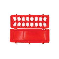 30cm Long Poultry Feeder Feeding Trough Chicken Chick Red Plastic Flip Top Container Tristar Online