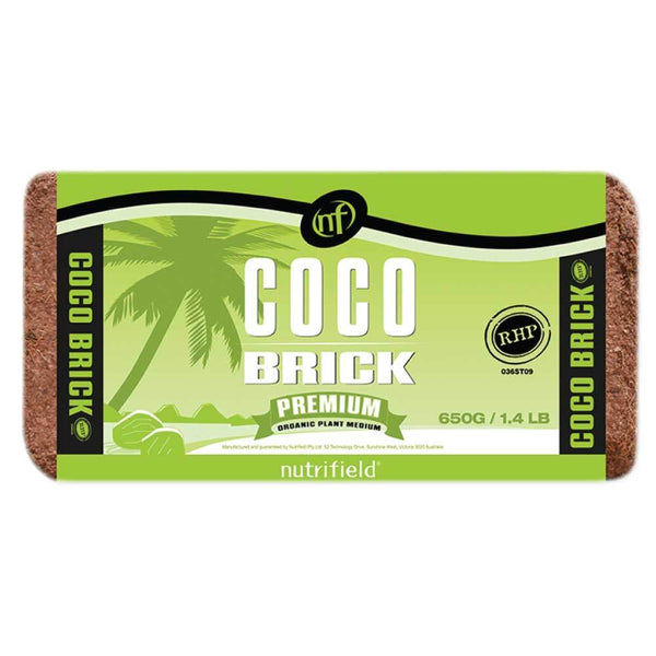 650g Coco Brick Premium Coir Peat Organic Plant Growth Medium Husk 9L Nutrifield Tristar Online