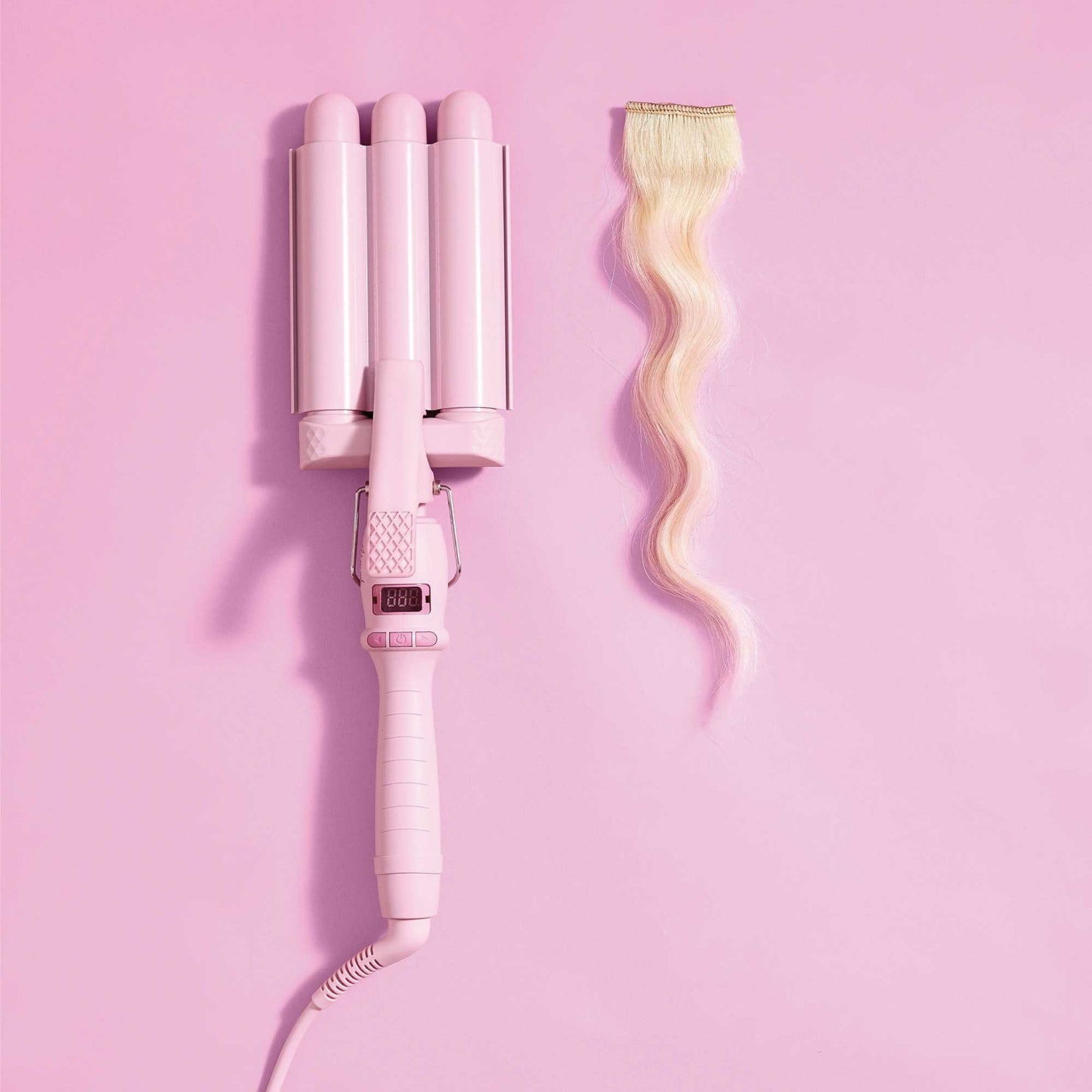 Mermade Hair Pro Waver Mini 25mm Pink 3 Barrel Styling Wand Mermaid Wave Tool Tristar Online