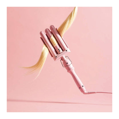 Mermade Hair Pro Waver Mini 25mm Pink 3 Barrel Styling Wand Mermaid Wave Tool Tristar Online