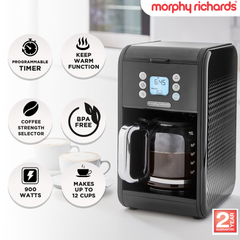 Morphy Richards Verve Filtered Coffee Maker With Timer - Black Tristar Online