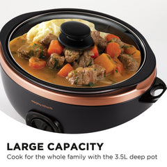 Morphy Richards 3.5l Sear & Stew Slow Cooker - Rose Gold Tristar Online