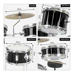 Karrera Children's 4pc Drum Kit - Black Tristar Online