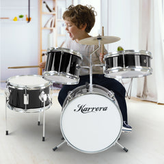 Karrera Children's 4pc Drum Kit - Black Tristar Online