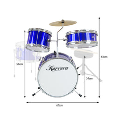 Karrera Children's 4pc Drum Kit - Blue Tristar Online