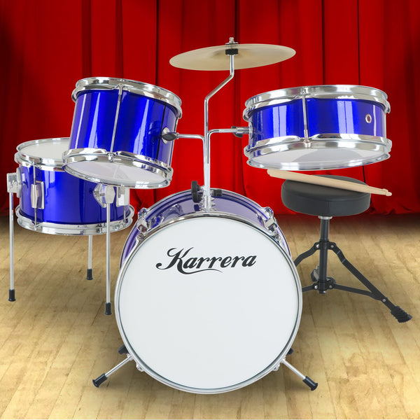 Karrera Children's 4pc Drum Kit - Blue Tristar Online