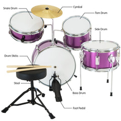 Karrera Childrens 4pc Drum Kit - Purple Tristar Online