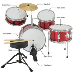 Karrera Children's 4pc Drum Kit - Red Tristar Online