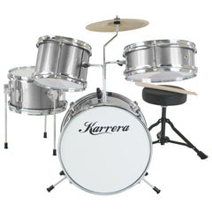 Karrera Childrens 4pc Drum Kit - Silver Tristar Online