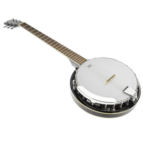 Karrera 6 String Resonator Banjo -  Black Tristar Online