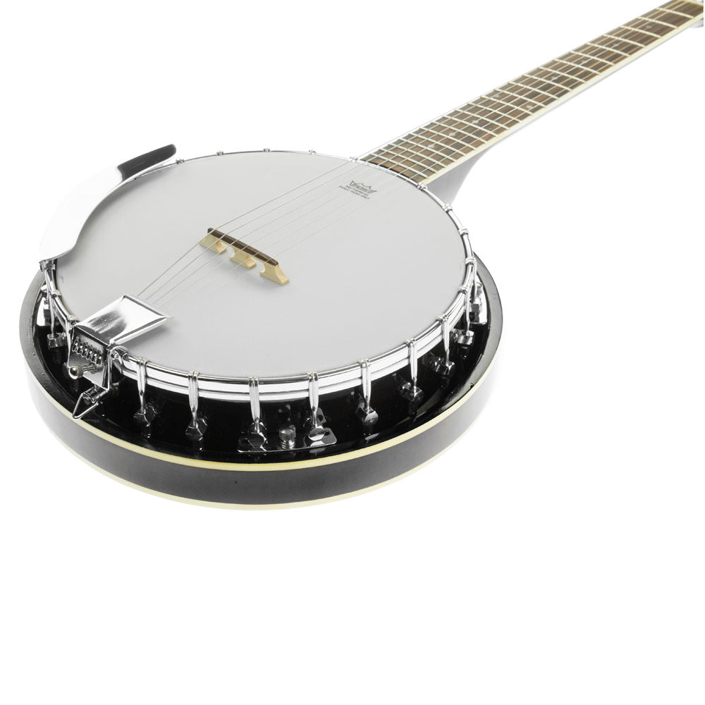 Karrera 6 String Resonator Banjo -  Black Tristar Online