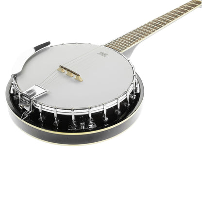 Karrera 6 String Resonator Banjo -  Black Tristar Online