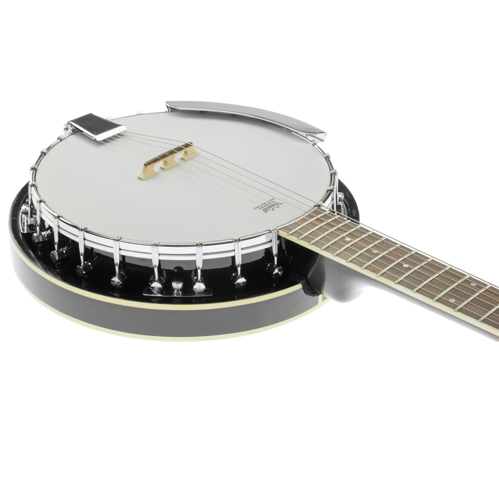 Karrera 6 String Resonator Banjo -  Black Tristar Online