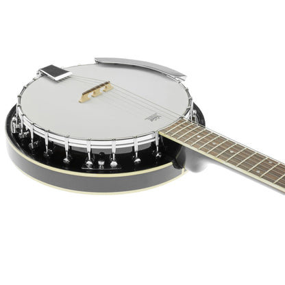 Karrera 6 String Resonator Banjo -  Black Tristar Online