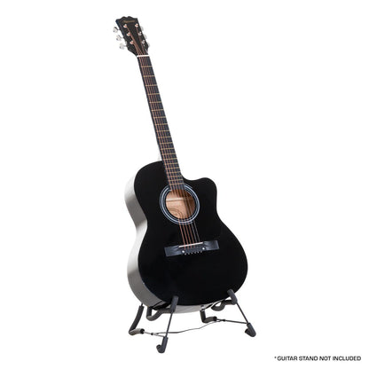 Karrera Acoustic Cutaway 40in Guitar - Black Tristar Online