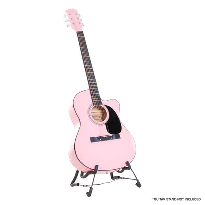 Karrera Acoustic Cutaway 40in Guitar - Pink Tristar Online