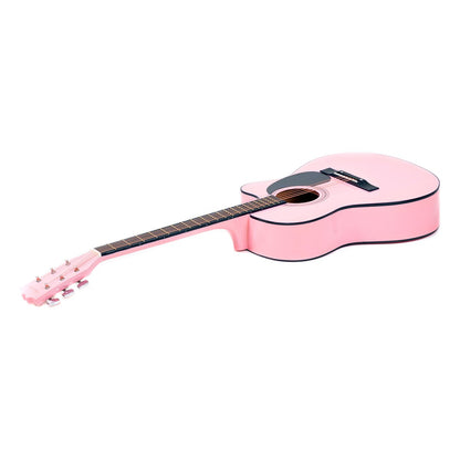 Karrera Acoustic Cutaway 40in Guitar - Pink Tristar Online