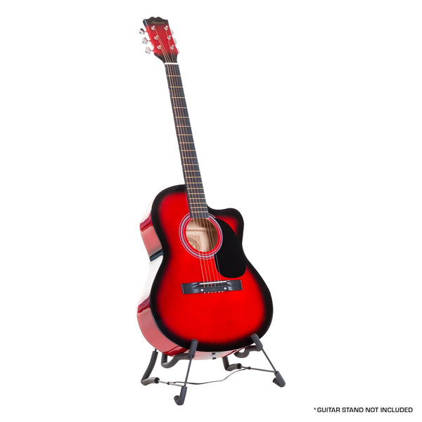 Karrera Acoustic Cutaway 40in Guitar - Red Tristar Online