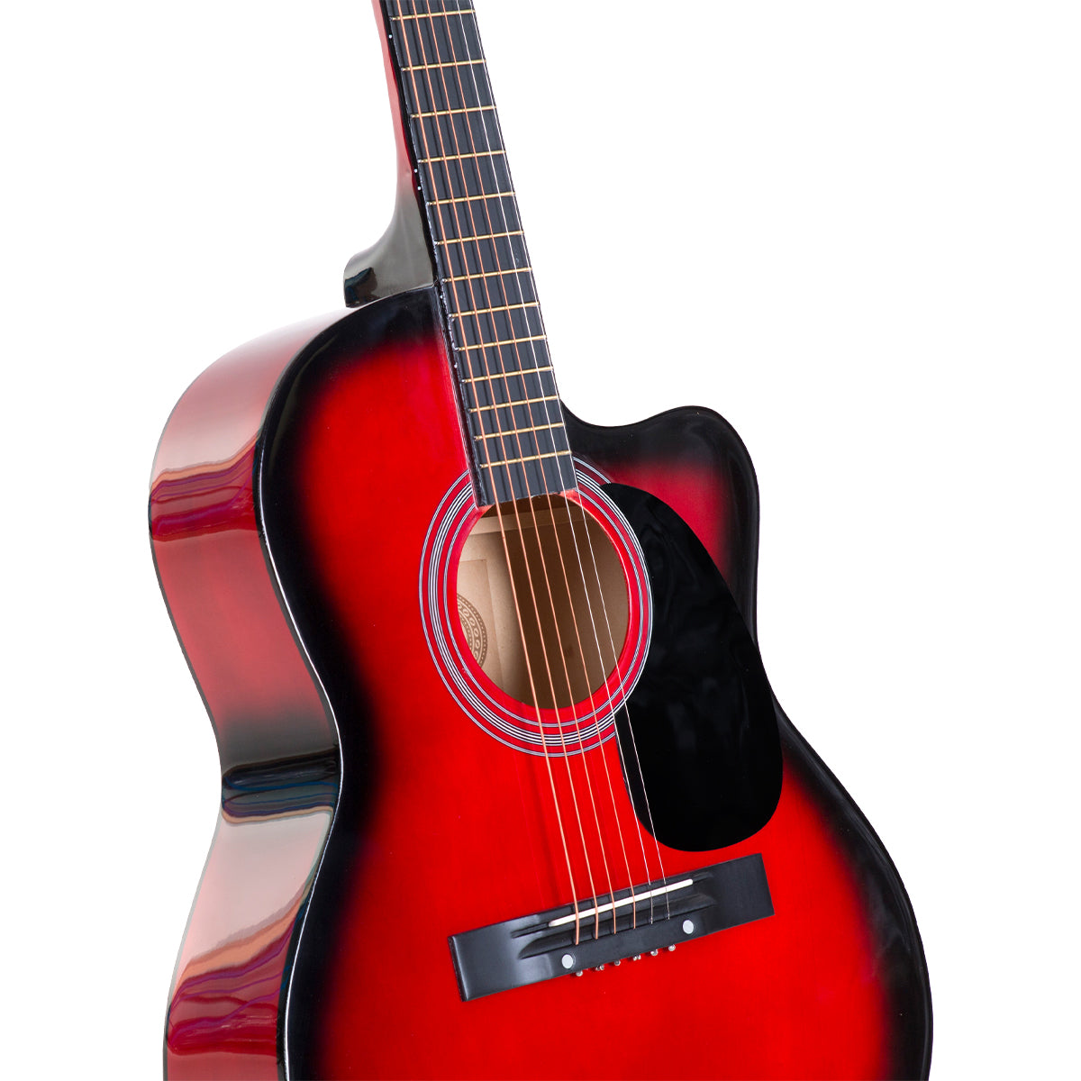 Karrera Acoustic Cutaway 40in Guitar - Red Tristar Online