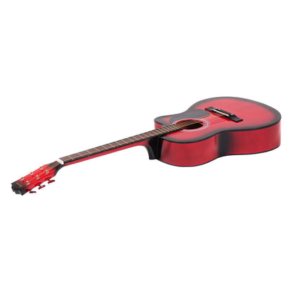 Karrera Acoustic Cutaway 40in Guitar - Red Tristar Online