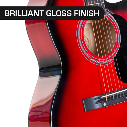 Karrera Acoustic Cutaway 40in Guitar - Red Tristar Online