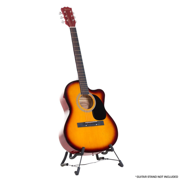 Karrera Acoustic Cutaway 40in Guitar - Sunburst Tristar Online