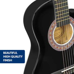 Karrera Childrens Acoustic Guitar Kids - Black Tristar Online