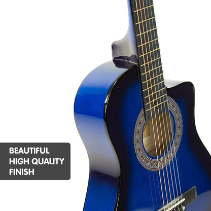 Karrera Childrens Acoustic Guitar Kids - Blue Tristar Online