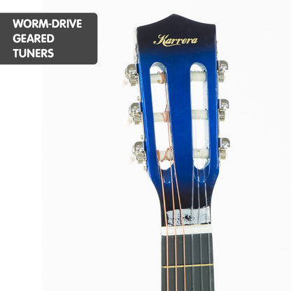 Karrera Childrens Acoustic Guitar Kids - Blue Tristar Online