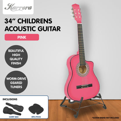 Karrera Childrens Acoustic Guitar Kids - Pink Tristar Online