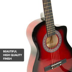 Karrera Childrens Acoustic Guitar Kids - Red Tristar Online