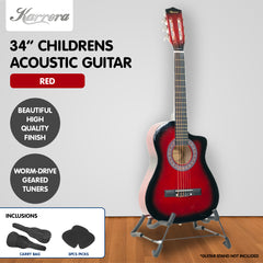 Karrera Childrens Acoustic Guitar Kids - Red Tristar Online