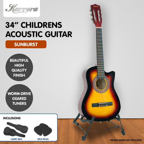 Karrera Childrens Acoustic Guitar Kids - Sunburst Tristar Online