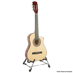 Karrera 38in Cutaway Acoustic Guitar with guitar bag - Natural Tristar Online