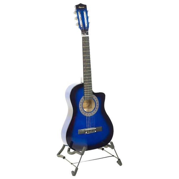 Karrera 38in Pro Cutaway Acoustic Guitar with Bag Strings - Blue Burst Tristar Online