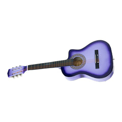 Karrera 38in Pro Cutaway Acoustic Guitar with guitar bag - Purple Burst Tristar Online