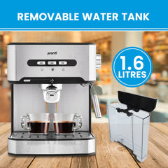 Pronti 1.6L Automatic Coffee Espresso Machine with Steam Frother Tristar Online