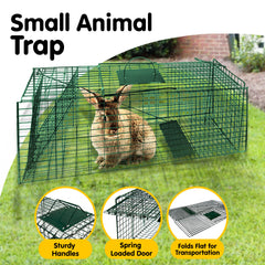 Klika Humane Live Animal Trap Possum Rat Rabbit Hare Catcher Folding Cage Tristar Online