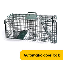 Klika Humane Live Animal Trap Possum Rat Rabbit Hare Catcher Folding Cage Tristar Online