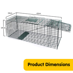 Klika Humane Live Animal Trap Possum Rat Rabbit Hare Catcher Folding Cage Tristar Online