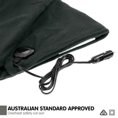 Laura Hill Heated Electric Car Blanket 150x110cm 12v - Black Tristar Online