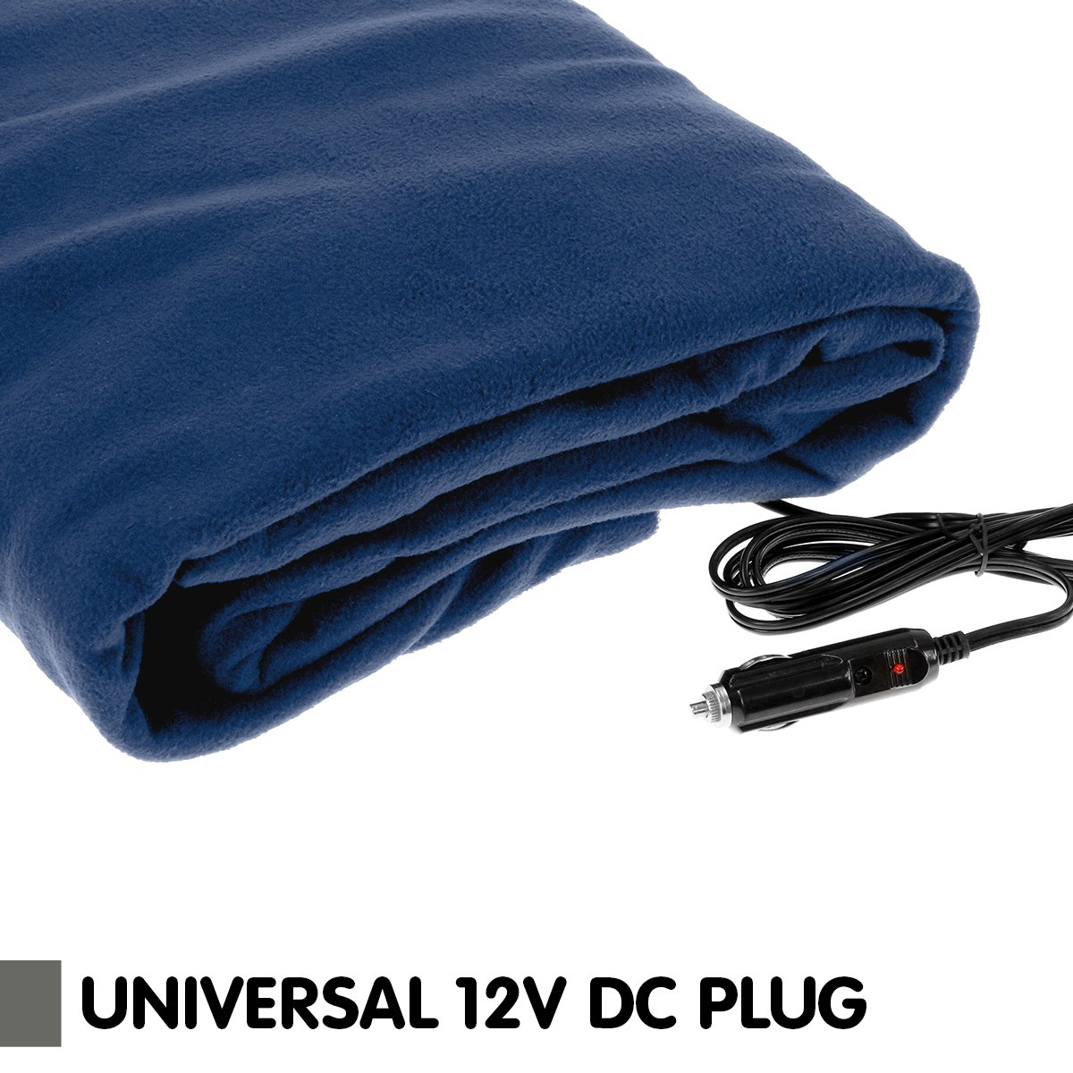 Laura Hill Heated Electric Car Blanket 150x110cm 12v - Navy Blue Tristar Online