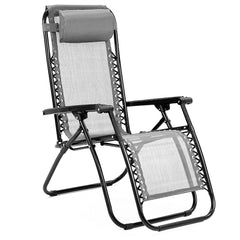 Wallaroo Zero Gravity Reclining Deck Chair - Grey Tristar Online