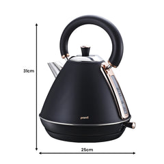 Pronti Toaster, Kettle & Coffee Machine Breakfast Set - Black Tristar Online