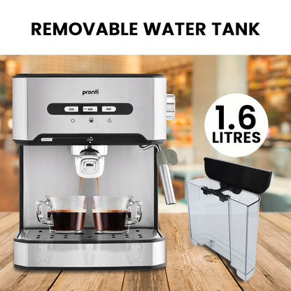 Pronti Toaster, Kettle & Coffee Machine Breakfast Set - Black Tristar Online