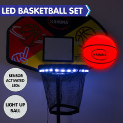 Kahuna Trampoline Led Basketball Hoop Set With Light-up Ball Tristar Online