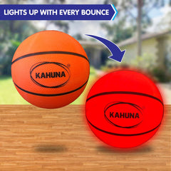 Kahuna Trampoline Led Basketball Hoop Set With Light-up Ball Tristar Online