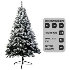 Christabelle Snow-Tipped Artificial Christmas Tree 1.5m - 550 Tips Tristar Online