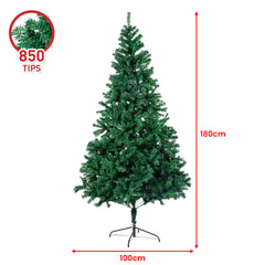 Christabelle Green Christmas Tree 1.8m Xmas Decor Decorations - 850 Tips Tristar Online