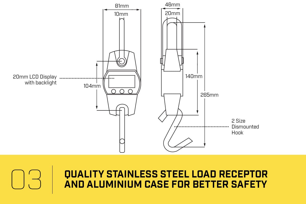 Kartrite Crane Scales Hanging 300Kg Industrial Electronic Tristar Online